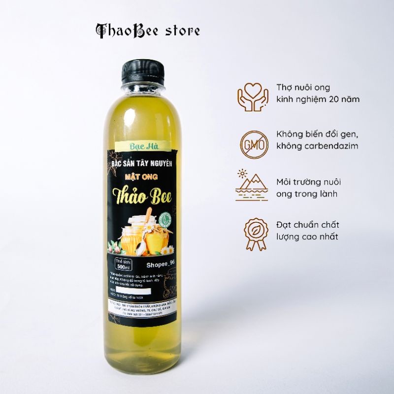 Mật ong Hoa Bạc Hà 1 Lít nguyên chất