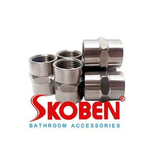 2 đầu nối ren trong inox201 phi 21
