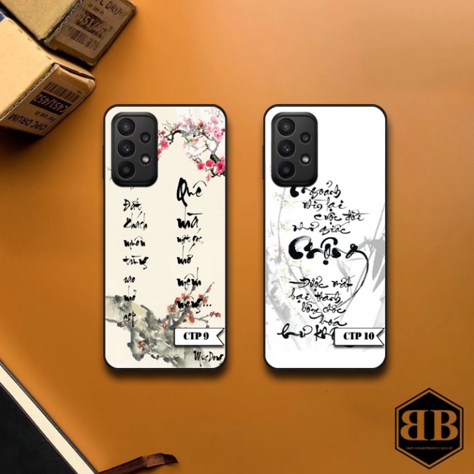 Ốp lưng kính cường lực Samsung Galaxy A23 hình chữ thư pháp ý nghĩa