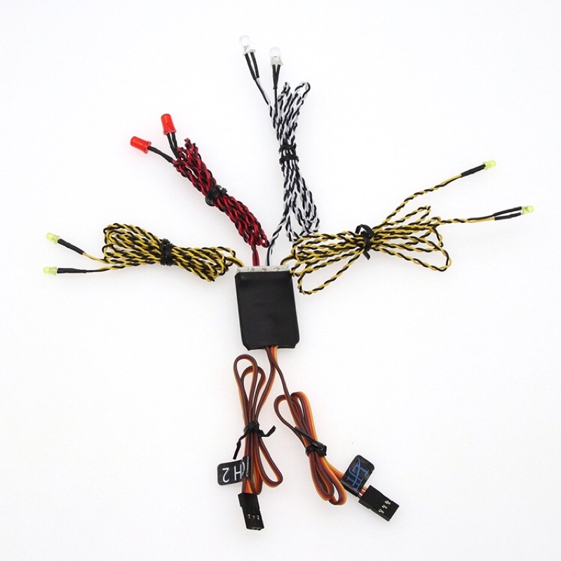 Bộ led 8 bóng dùng cho xe RC ,cụm đèn chạy , xinhan , đèn phanh