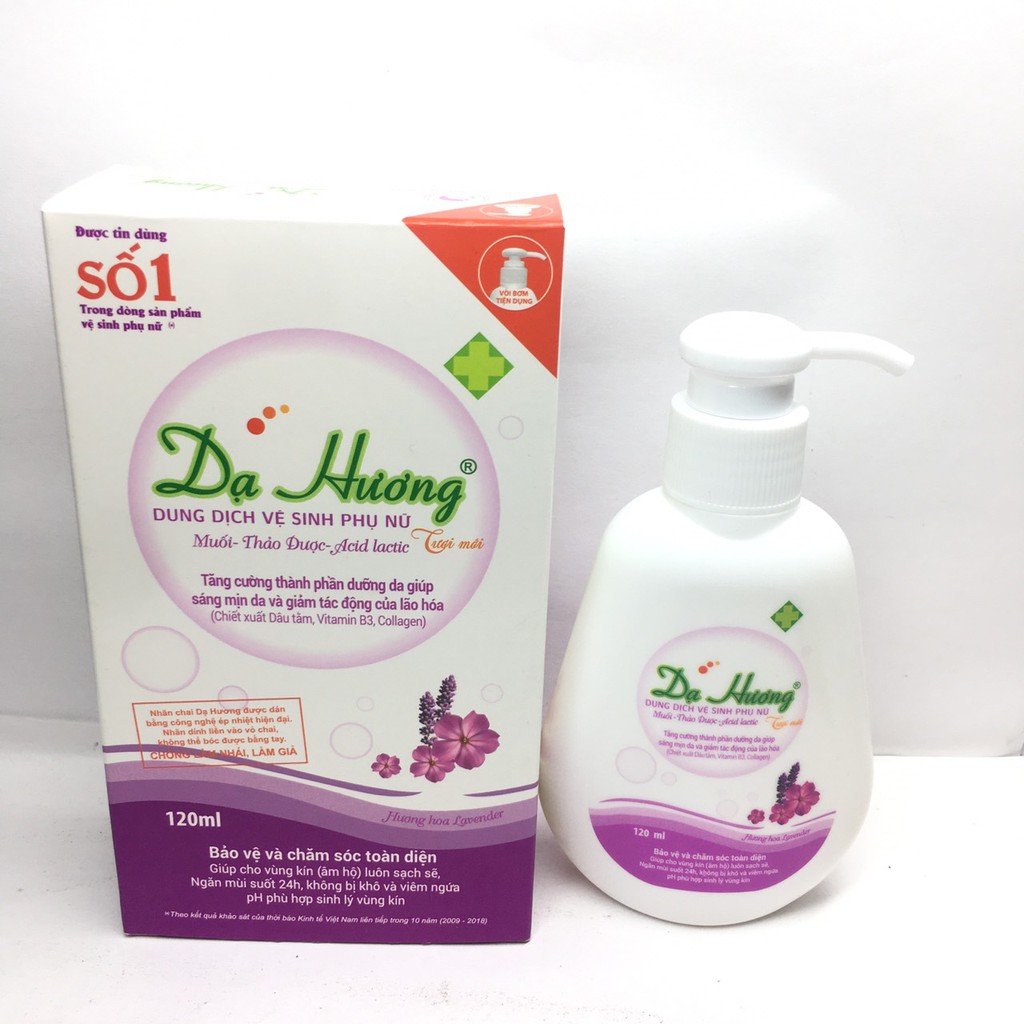 Dung dịch vệ sinh Dạ hương tím có vòi chai 120ml