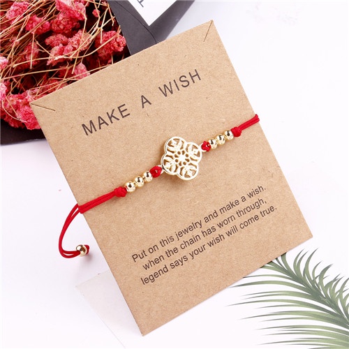 Vòng Đeo Tay Dây Bện Màu Đỏ Mang Lại May Mắn