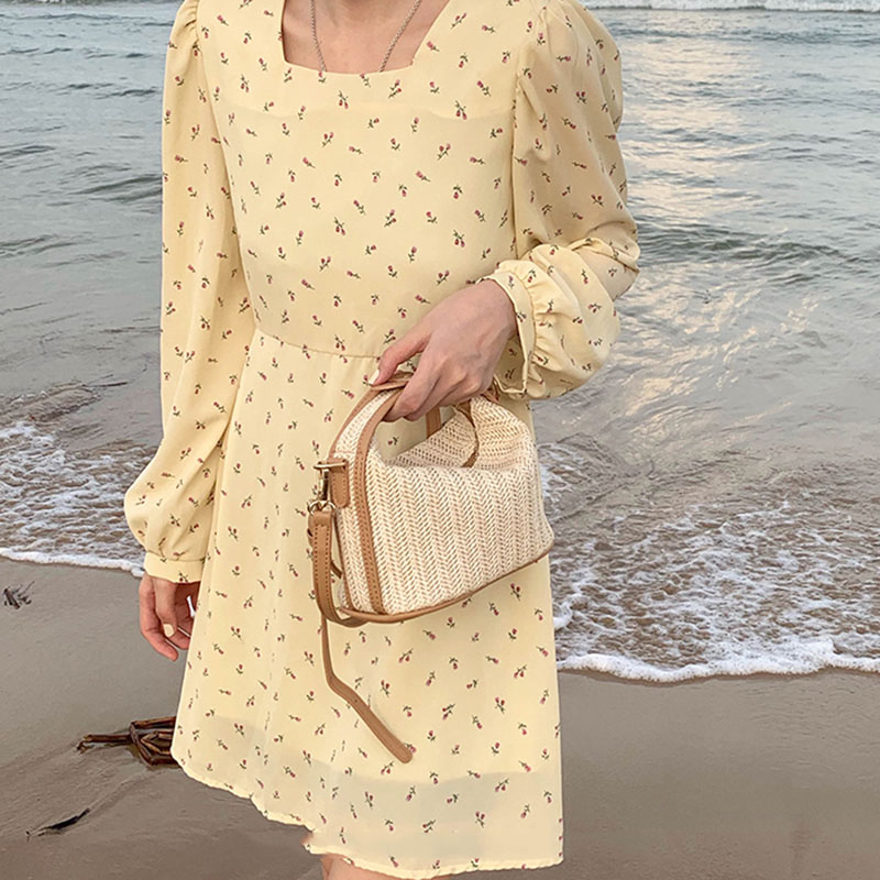 Túi xách nữ IELGY đan rơm thời trang Hàn Quốc