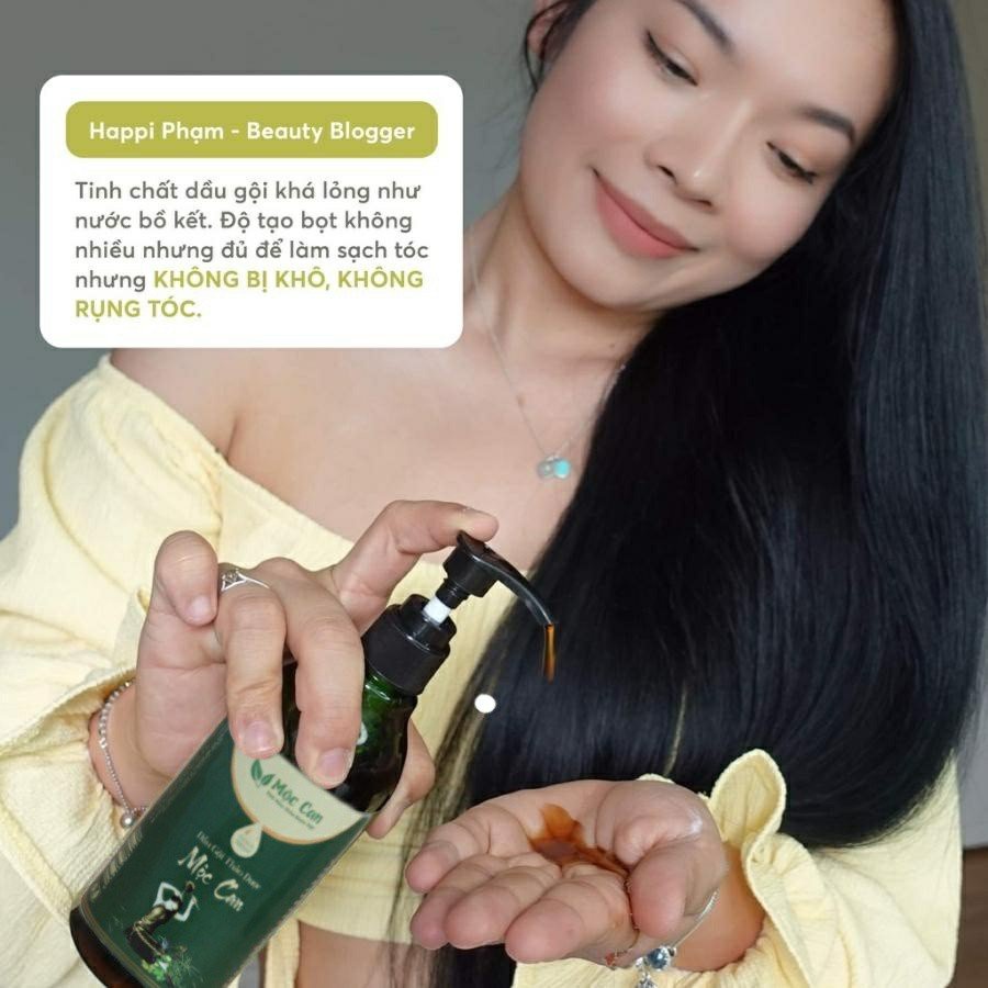 Dầu gội thảo dược kích mọc tóc, hết gàu, hết dầu, hết ngứa, đen tóc, mượt tóc thơm lâu Mộc Can 500ml
