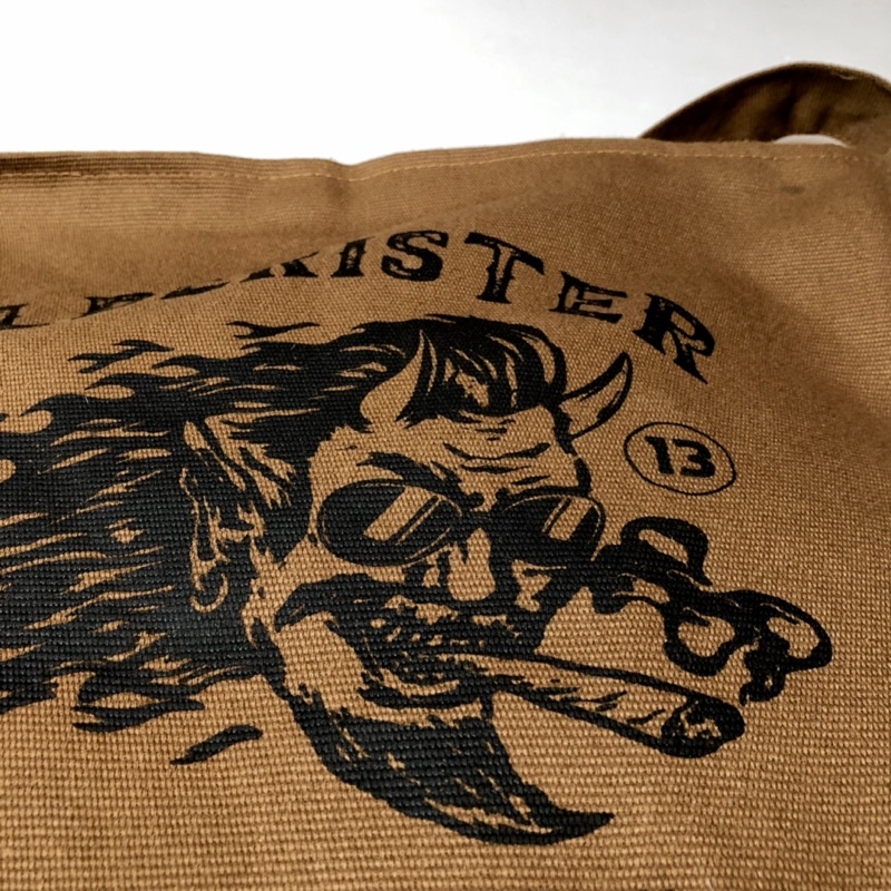 Túi Tote Devil canvas - Màu Nâu - Olderister