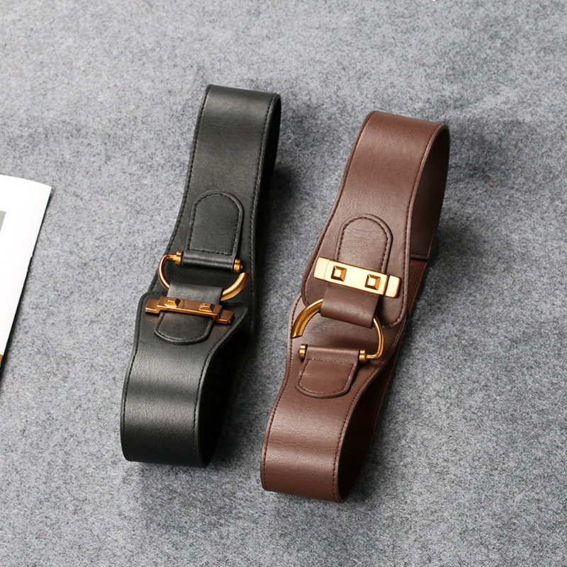 Thắt Lưng Co Giãn Có Khóa Kiểu Retro Thời Trang Cho Nữ