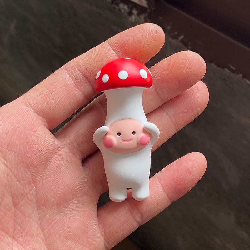 NAM CHÂM HÍT TRANG TRÍ TỦ LẠNH BÉ ĐẦU NẤM