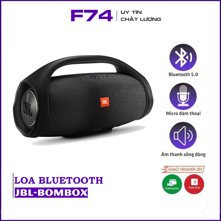 Loa bluetooth, JBL BoomBox Cỡ Lớn Xách Tay, Bass ấm Nghe Nhạc Hay Âm Thanh Chất Lượng Bảo Hành Đổi Mới F74