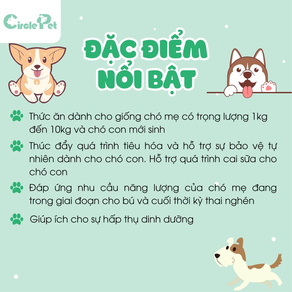 Thức Ăn Cho Chó Kích Cỡ Nhỏ Và Chó Mẹ Đang Cho Con Bú Royal Canin Mini Starter Mother And Babydog 1kg - Circle Pet