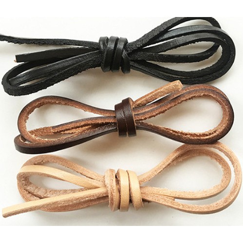 Dây da bò cỡ 2/3/4/5/6/8/10mm dài 2 yard dùng làm đồ trang sức