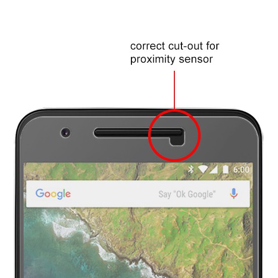 [Ảnh Thật] Kính CL Google Nexus 6p Cường Lực mài cạnh 2.5D 9H-0.26mm