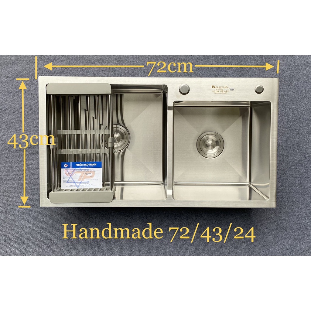 Chậu rửa bát hai hố, hàng đúc, sus 304,TP-H7243C-304 / TP-H7243L-304 / TP-7843C-304 / TP-7843L-304
