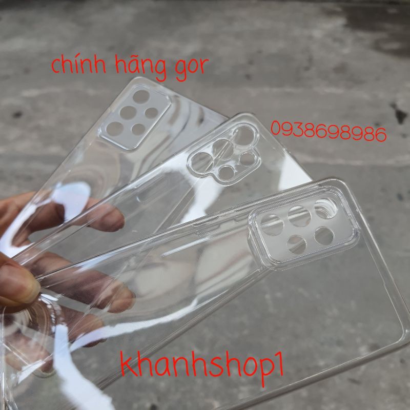 Ốp lưng dẻo Gor TPU cho Samsung S22 ULTRA S22 PLUS S22 S21 FE A32 5G, A52 5G, A72 5G bảo vệ camera silicon trong suốt