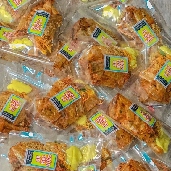 Bánh Tráng Cuộn Tôm Bơ PIKA SNACK siêu đẫm sốt bơ béo ngậy _ Ăn Vặt Hà Nội_BTCTOMBO
