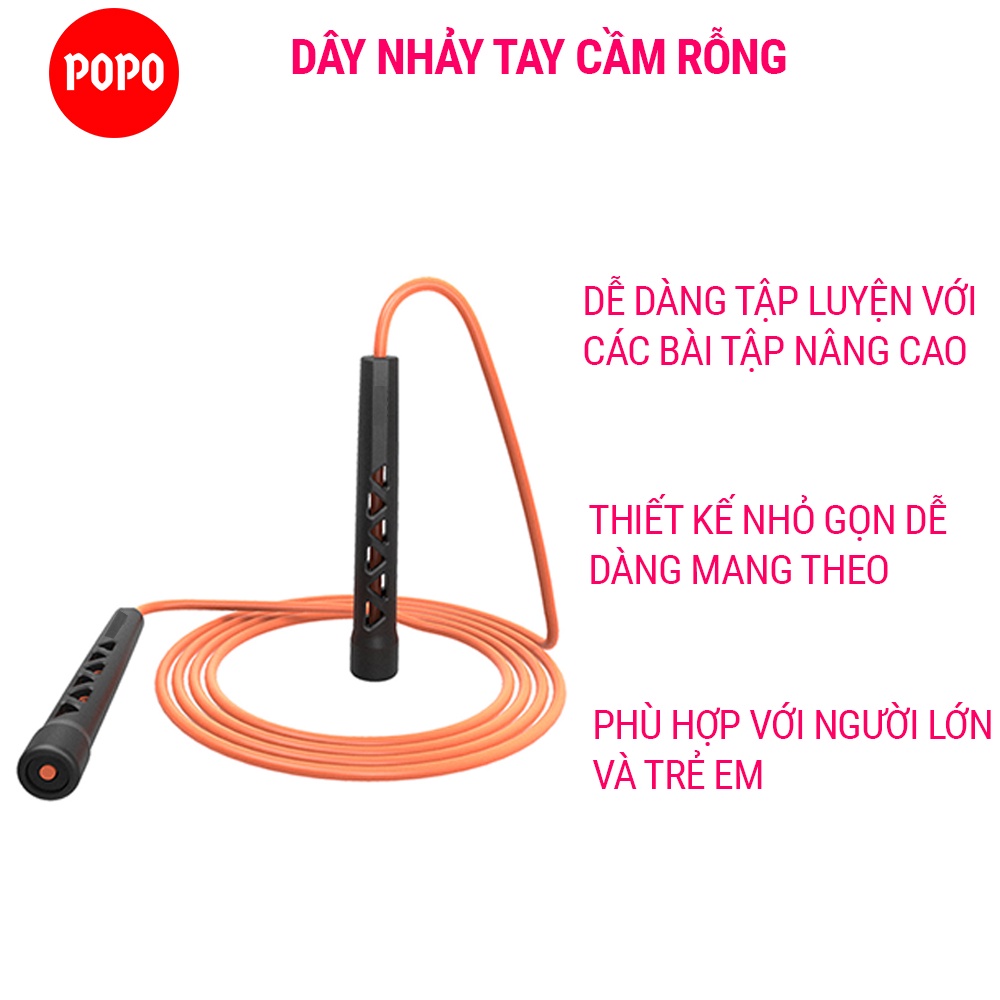 Dây nhảy dây tốc độ SPORTY TS86 100g tập thể lực, thê dục, giảm cân tăng tốc hiệu quả