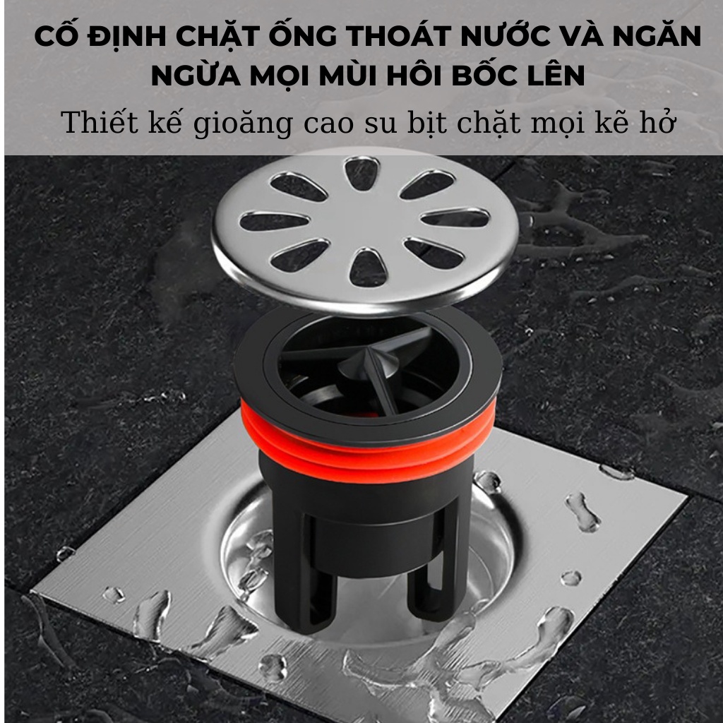 Nắp Cống Ngăn Mùi Chống Côn Trùng, Phù Hợp Với Nhà Tắm Thoát Nước Dễ Dàng Ngăn Nước Trào Ngược Chất Liệu PVC