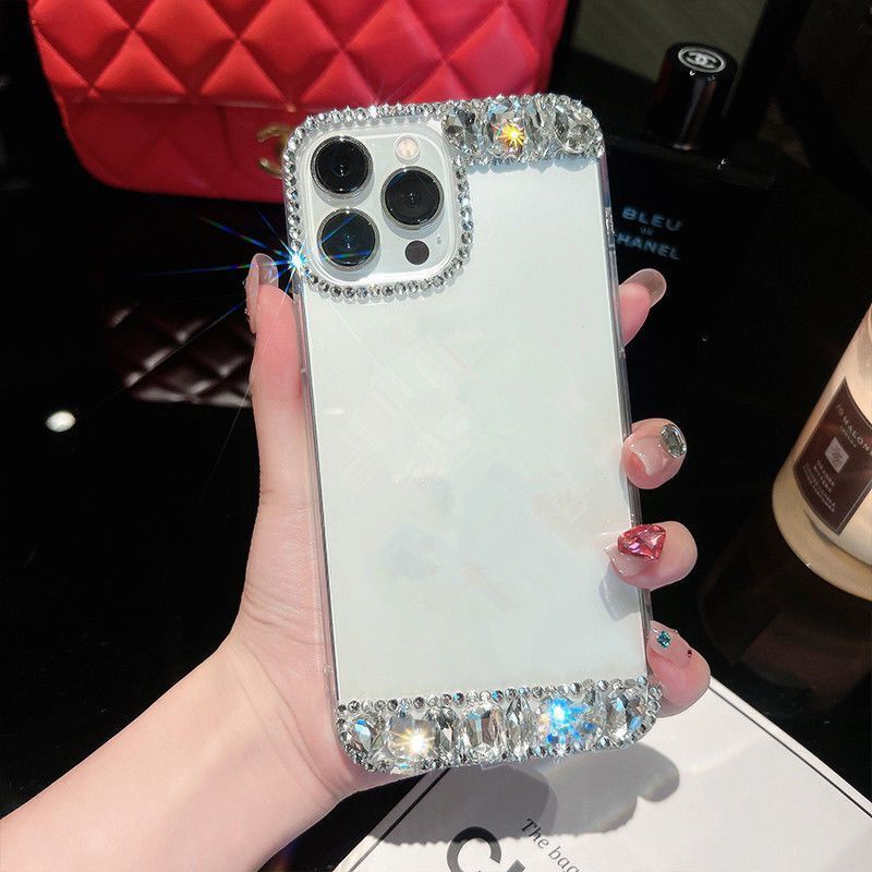 Ốp Điện Thoại Hình Chai Nước Hoa Đính Đá Gắn Giá Đỡ Chống Rơi Cho Iphone 7 7plus 8 8plus x xs se xr 11 12 13 pro max