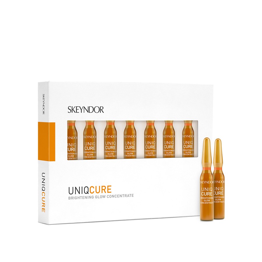 SKEYNDOR Uniqcure Hộp 7 ống tinh chất trắng da, giảm nếp nhăn, chống lão hoá da Brightening Glow Concentrate 14ml | BigBuy360 - bigbuy360.vn
