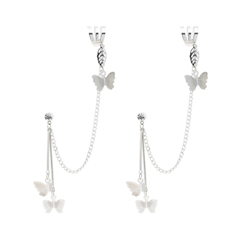 Hoa Tai Dáng Chữ U Hình Bướm Đính Đá Thời Trang