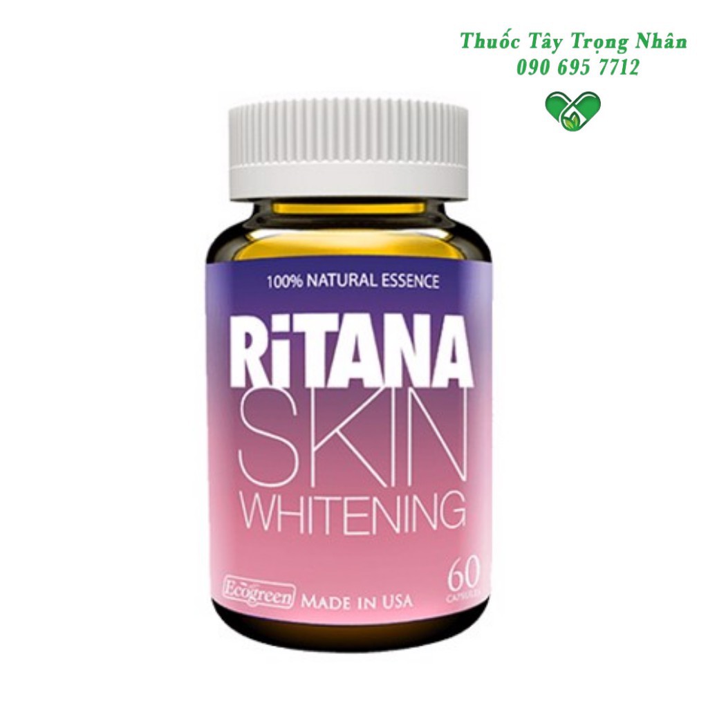 Viên Uống Trắng Da RITANA SKIN WHITENING Làm Trắng Trẻ Hoá Da Ngăn Ngừa Lão Hoá | BigBuy360 - bigbuy360.vn