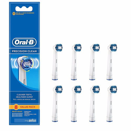 [ Chính Hãng ]Bộ 8 đầu bàn chải điện Oral-B Precision Clean - Australia