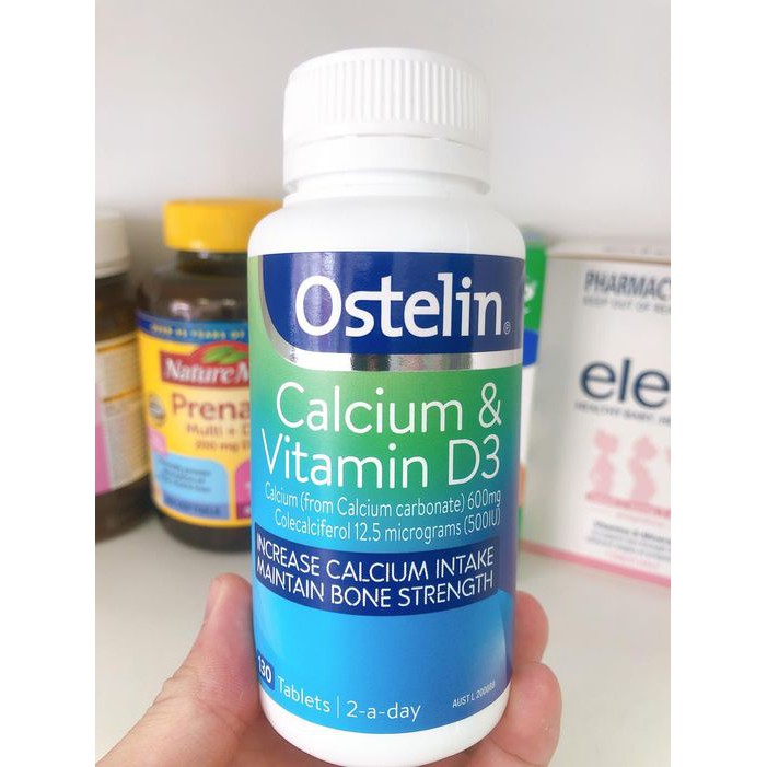 [CHUẨN AIR] Ostelin Calcium & Vitamin D3 Úc, Bổ Sung Canxi Cho Bà Bầu Hộp 130 Viên