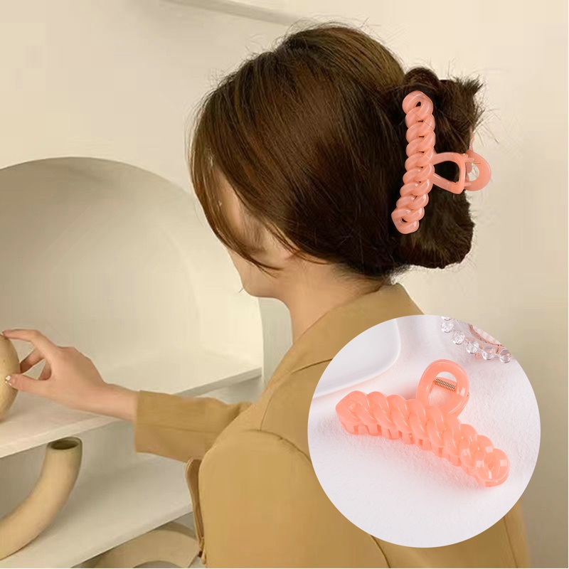 Kẹp Tóc Mềm Màu Kẹo Đơn Giản Đáng Yêu Thời Trang Hàn Quốc Cho Nữ