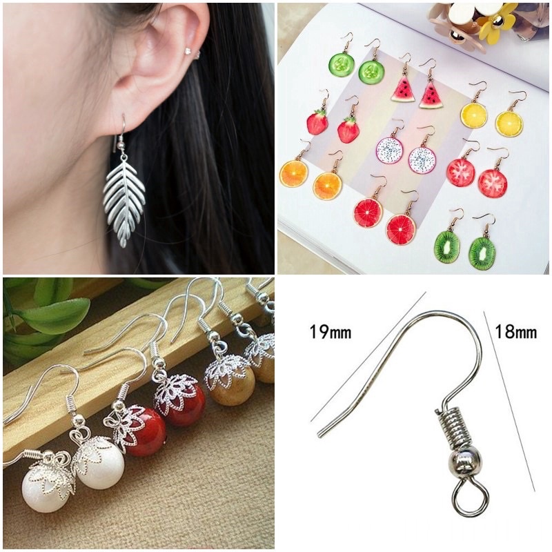 10cái Móc bông tai/phôi bông tai dấu hỏi/khuyên tai móc câu làm bông tai thủ công