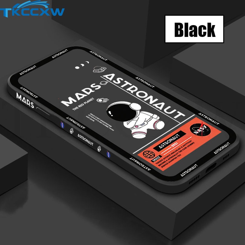 Ốp Điện Thoại TPU Mềm Chống Sốc Họa Tiết Phi Hành Gia Cho iPhone 12 13 Pro MAX 11 Pro MAX XS MAX XR X 6 6s 7 8 Plus SE 2020