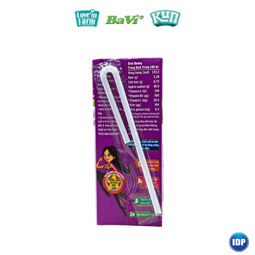 KUN_Sữa Trái Cây hương Nho Thùng 48 Hộp x 180ml