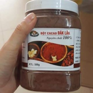 Bột cacao Đắk lăk 100% nguyên chất. 500g. Giá : 70k