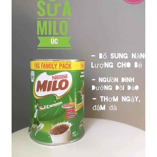 Combo Milo + A2 Úc, Milo úc 1Kg, A2 Úc 1kg
