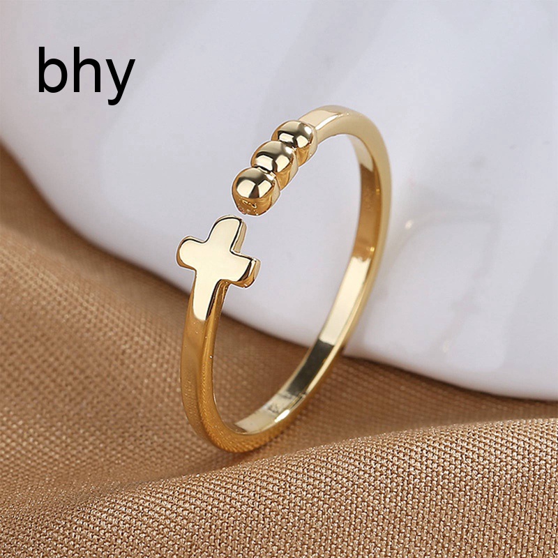 Nhẫn Mạ Bạc 925 Hình Thánh Giá Thời Trang Cho Nữ