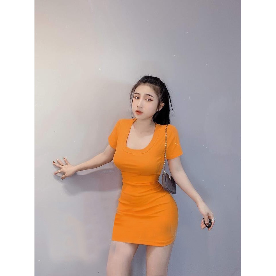 Đầm Body Cổ Tròn Bo Hót Hít | BigBuy360 - bigbuy360.vn