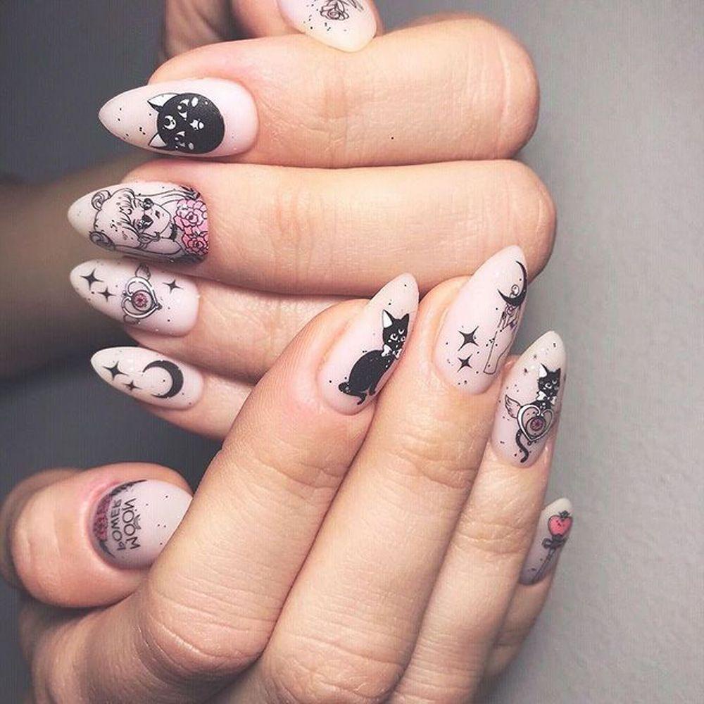 CLEOES Miếng Dán Trang Trí Móng Tay Chống Nước Họa Tiết Hoạt Hình Công Chúa Bạch Tuyết