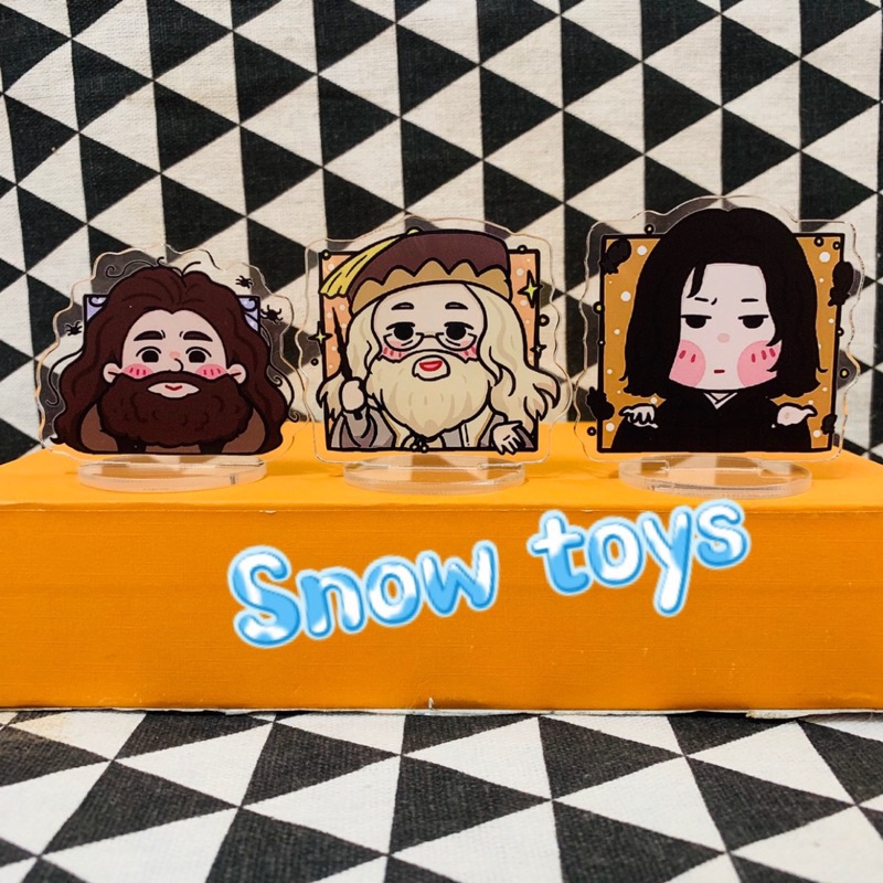 Set 9 Mô hình Tượng Standee Harry Potter Hermione Ron Draco Malfoy Dumbledore Luna Lovegood Severus Snape Minerva