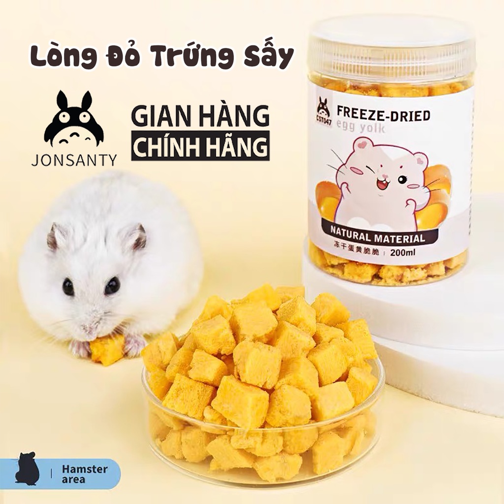 Lòng đỏ trứng gà cho chuột hamster mang bầu, chăm con, các bé gầy yếu cần bổ sung dinh dưỡng hãng JONSANTY cst047