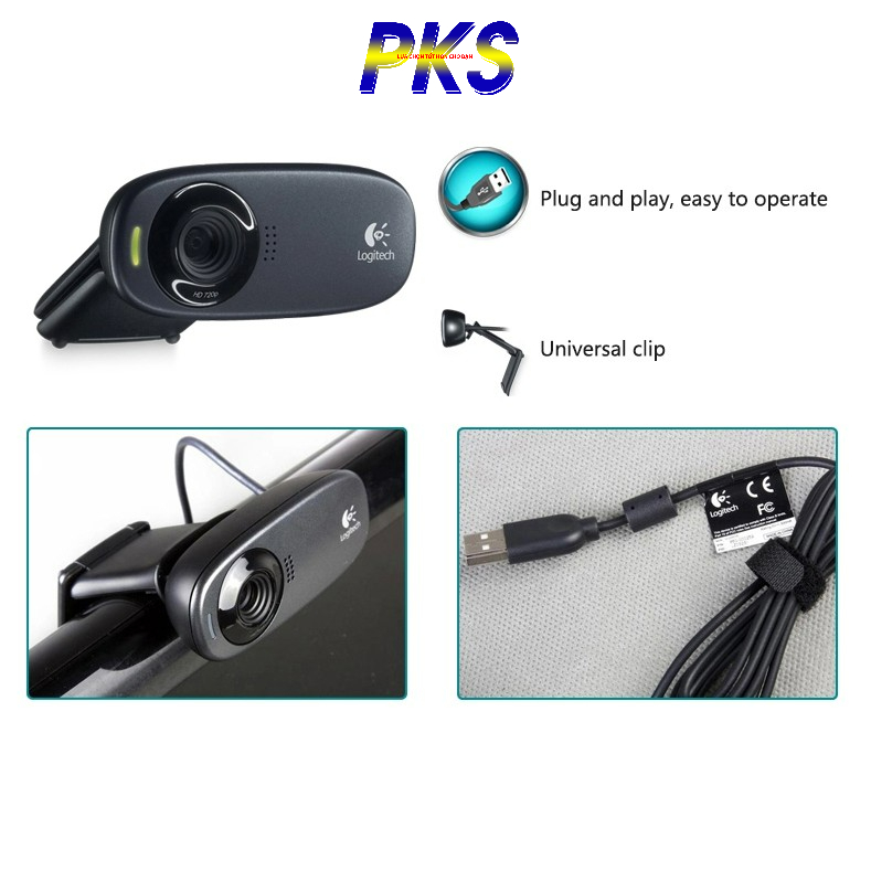 Webcam có mic Full HD chính hãng LOGITECH C310 - Webcam cao cấp