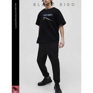 [BLACKBIRD T-SHIRT] ÁO PHÔNG NAM NỮ M47 | I JUST CAN'T (black)