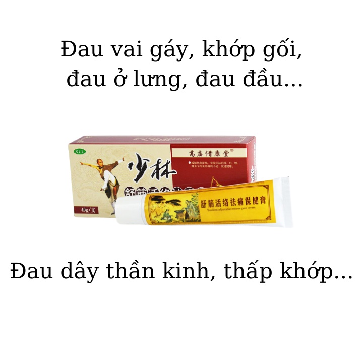 Kem Bôi Giảm Đau Xương Khớp, Đĩa Đệm, Cổ Vai Gáy 40gr