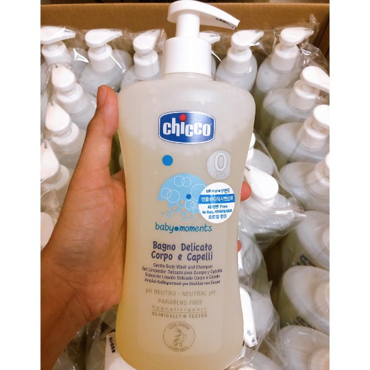 Sữa tắm gội Chicco chiết xuất yến mạch 500ml (CHUẨN NỘI ĐỊA Ý)
