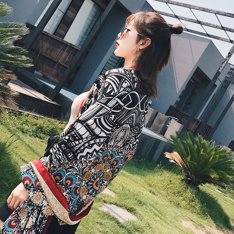 Khăn Choàng Đa Năng Phong Cách Bohemian Thời Trang Cho Nữ 180cm