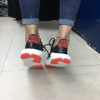 CÓ SẴN | giày  PROPHERE đen cam đế trắng
