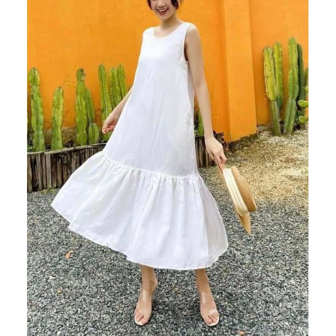 ĐẦM MIDI ĐUÔI CÁ XÒE