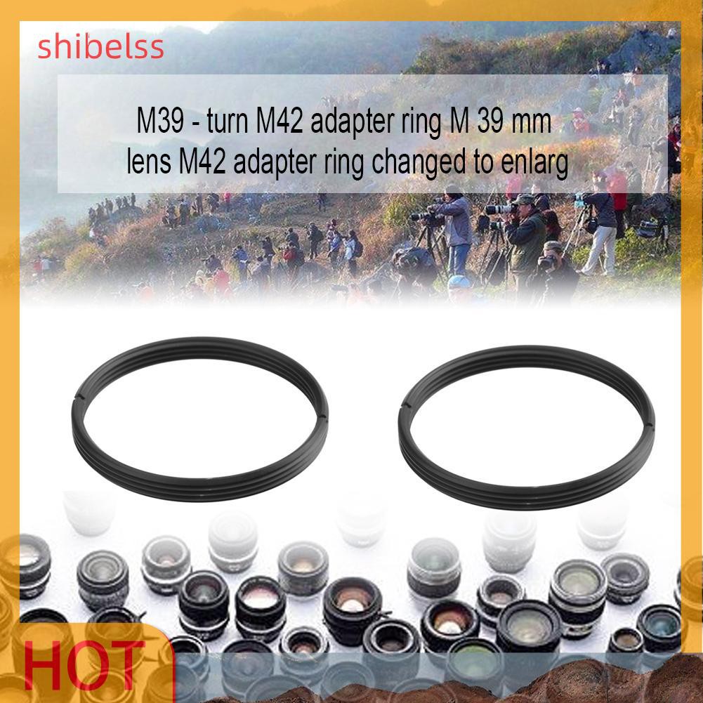 （ʚshibelss）High Precision Metal M39 to M42 Screw Lens Mount Adapter Step Up Ring