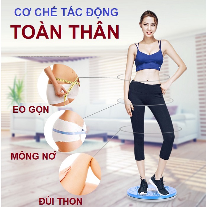 Dụng cụ xoay eo giảm mỡ - Đĩa xoay eo 360 độ tập thể dục Waist Twisting No.101896