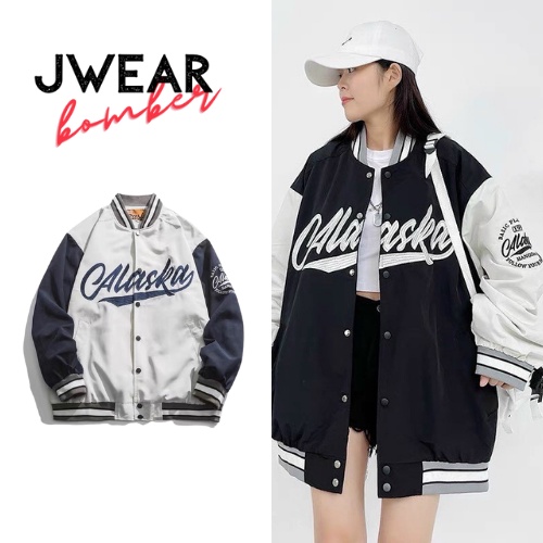 BOMBER ALASKA NỈ DÙ FORM RỘNG JWEAR