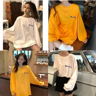 Áo thun tay dài form rộng monday ulzzang