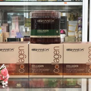 Dầu hấp giúp phục hồi tóc haneda collagen 500ml