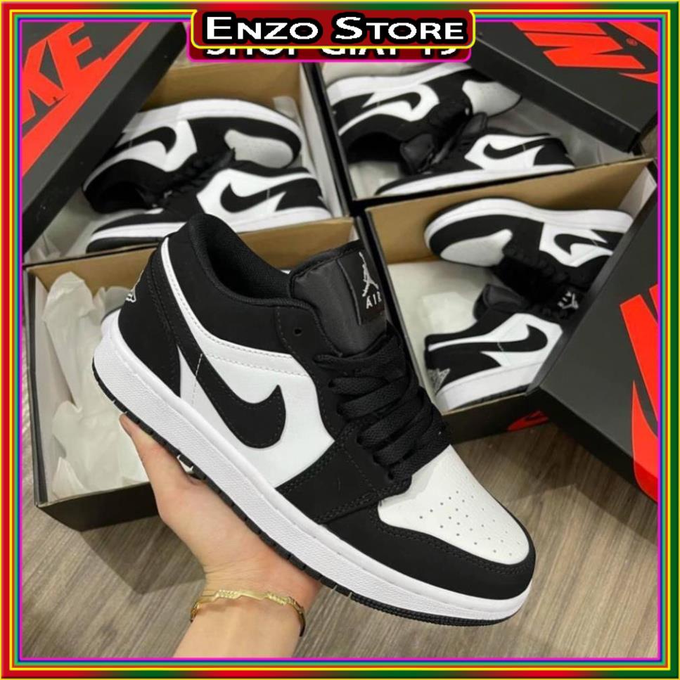 Giày 𝐉𝐨𝐫𝐝𝐚𝐧 1 low panda đen trắng, Giày JD1 low panda cổ thấp bản đẹp đầy đủ bill box